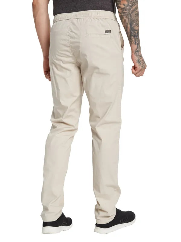 Octave Ss-24 Men Solid Cotton Mid Rise Regular Track Pants