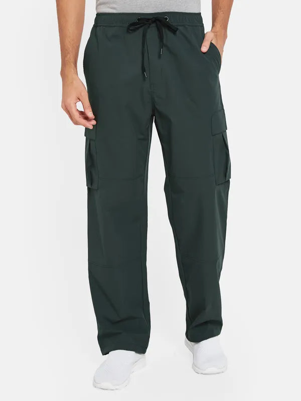 Octave Men Cotton Mid-Rise Trackâ Pants
