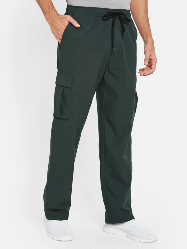 Octave Men Cotton Mid-Rise Trackâ Pants