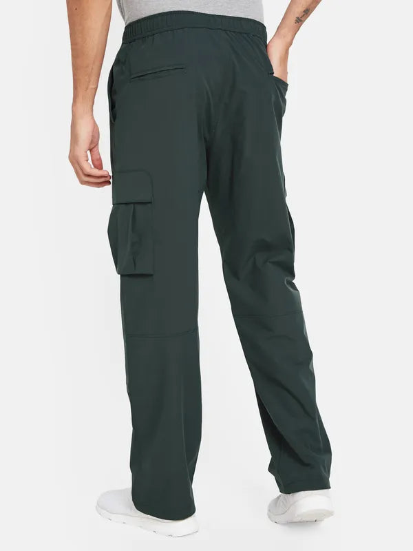 Octave Men Cotton Mid-Rise Trackâ Pants