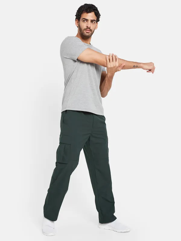 Octave Men Cotton Mid-Rise Trackâ Pants