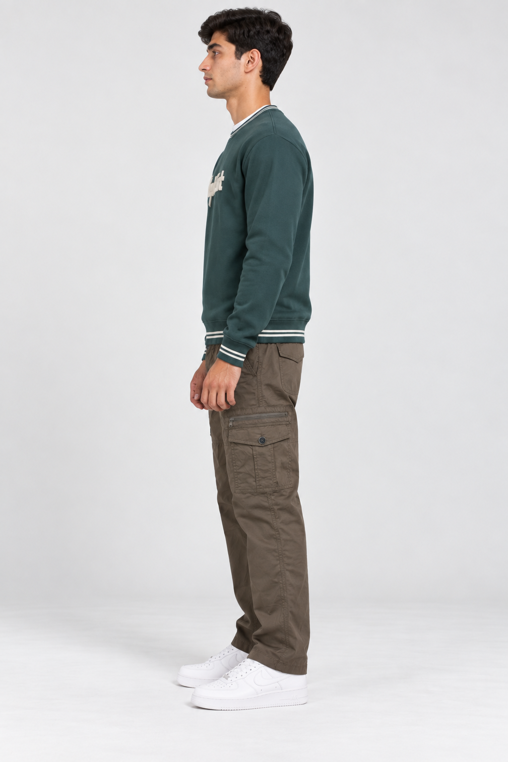 Men’s Regular Fit Woven Cargo Lower – Duck