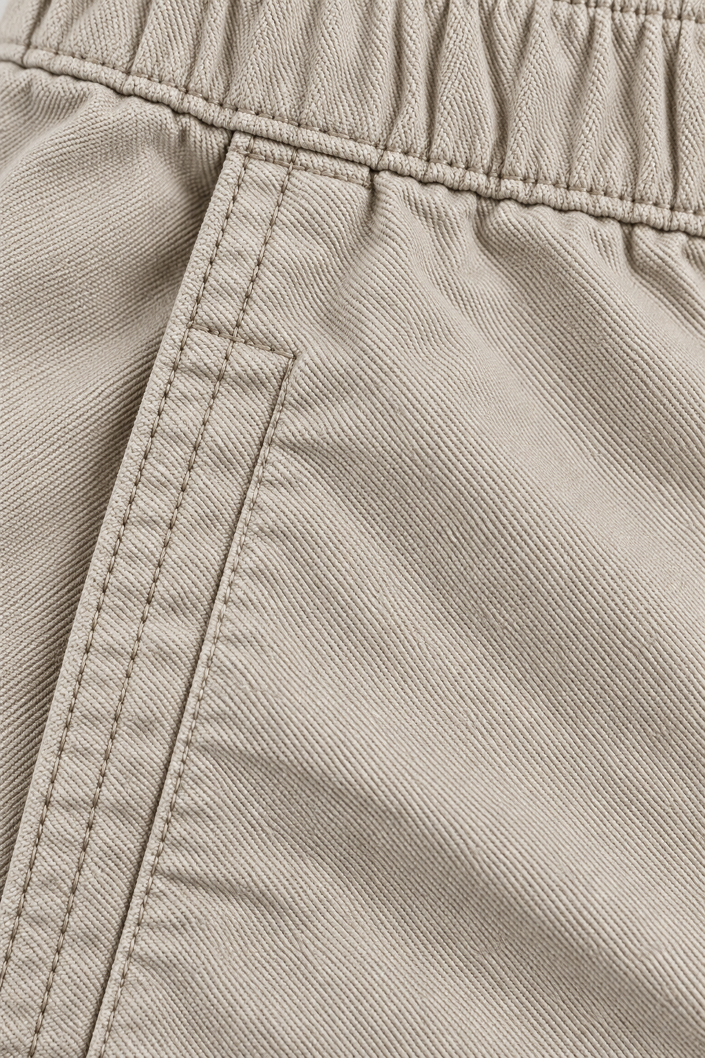 Men’s Poplin Lycra Cargo Lower in Sand – Regular Fit Woven Cargo Pants