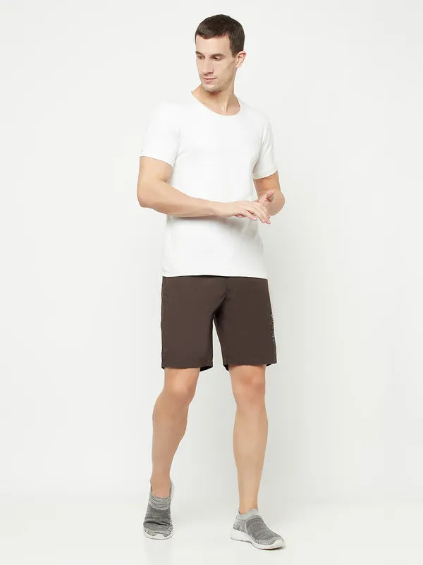 Octave Men Brown Sports Shorts