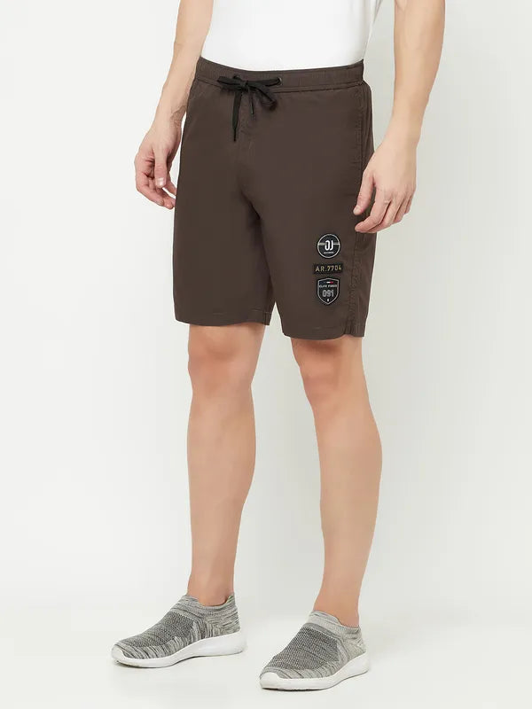 Octave Men Brown Sports Shorts