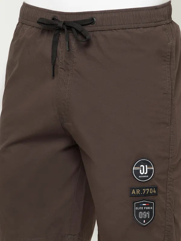 Octave Men Brown Sports Shorts