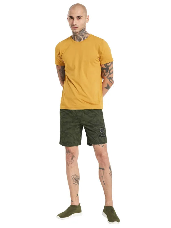 Octave Men Camouflage Printed Cotton Sports Shorts