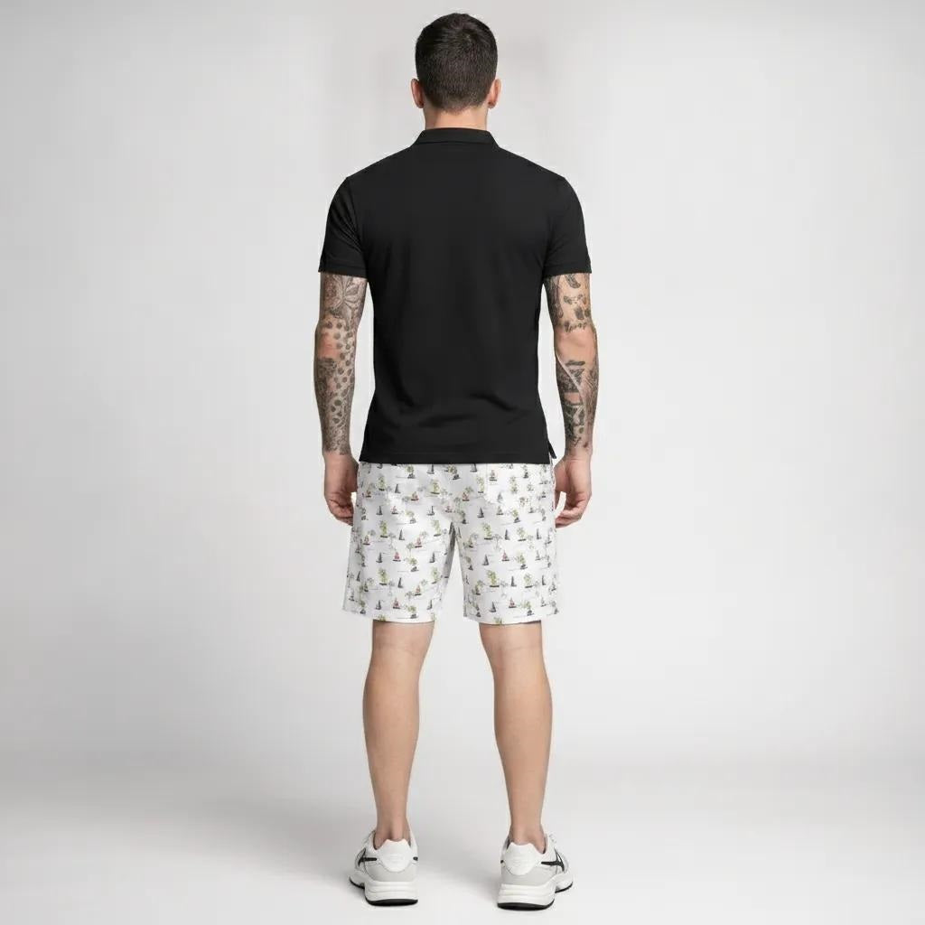 Men Striped Technology Shorts