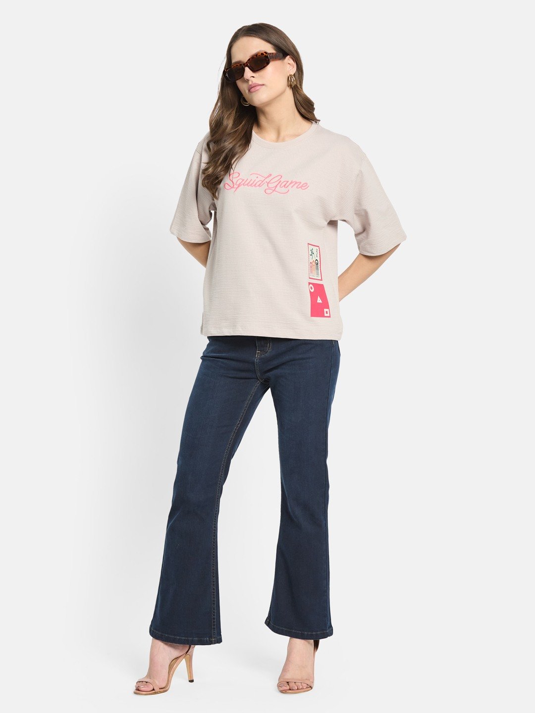 METTLE Women Printed T-shirt