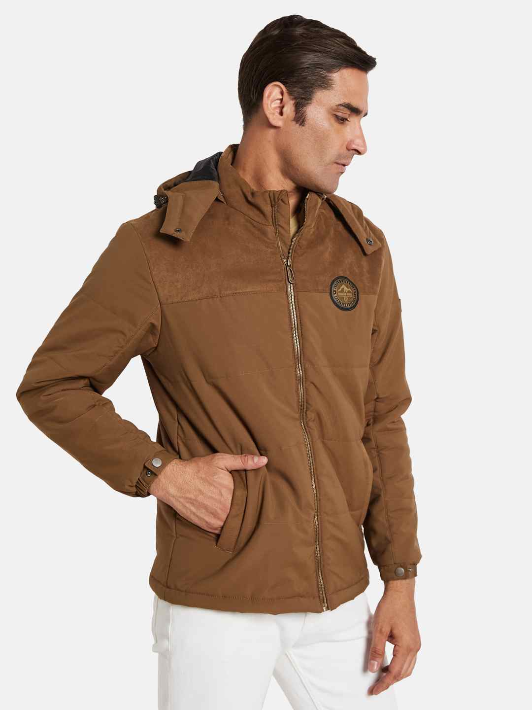 METTLE Men Colourblocked Jacket