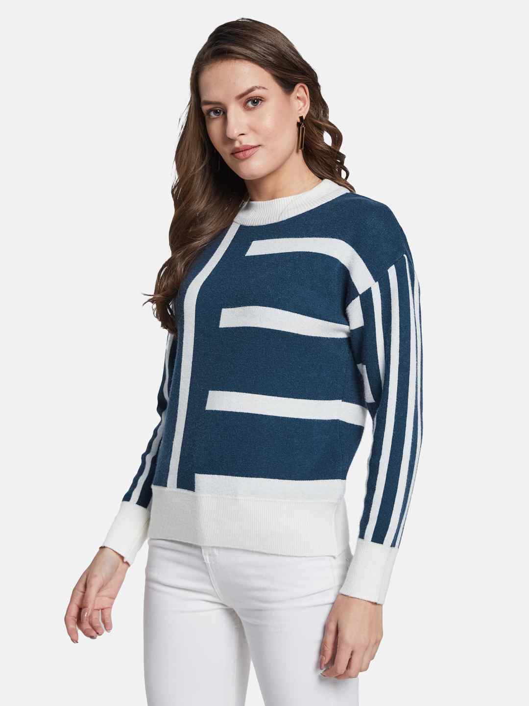 METTLE Women Printed Pullover