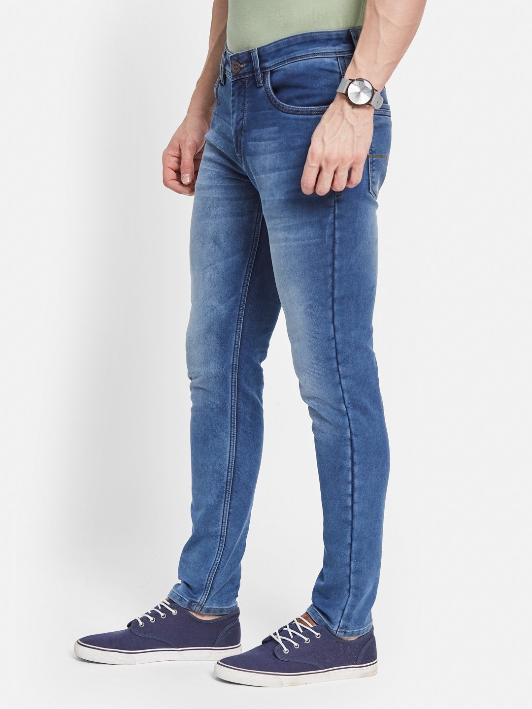 Octave Men Straight Fit Light Fade Stretchable Jeans