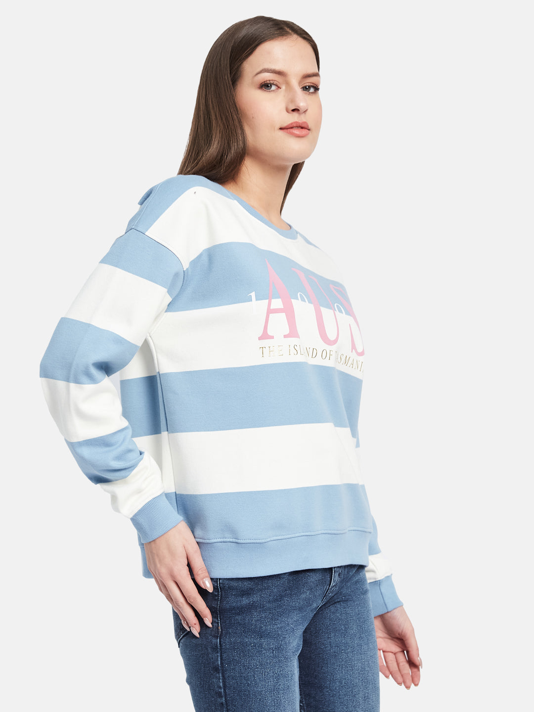 METTLE Women Colourblocked Sweatshirt