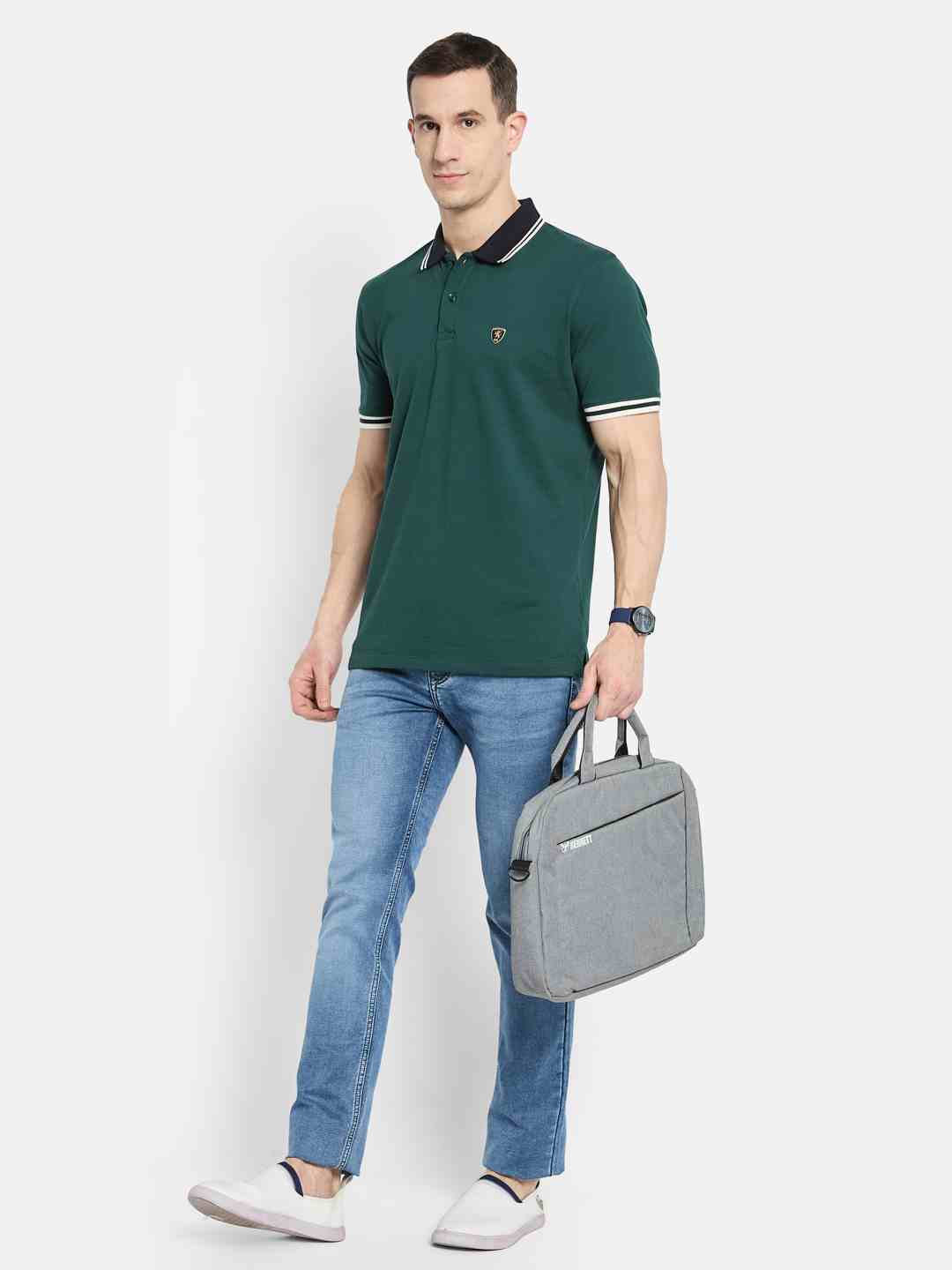 Octave Men Polo Collar T-shirt