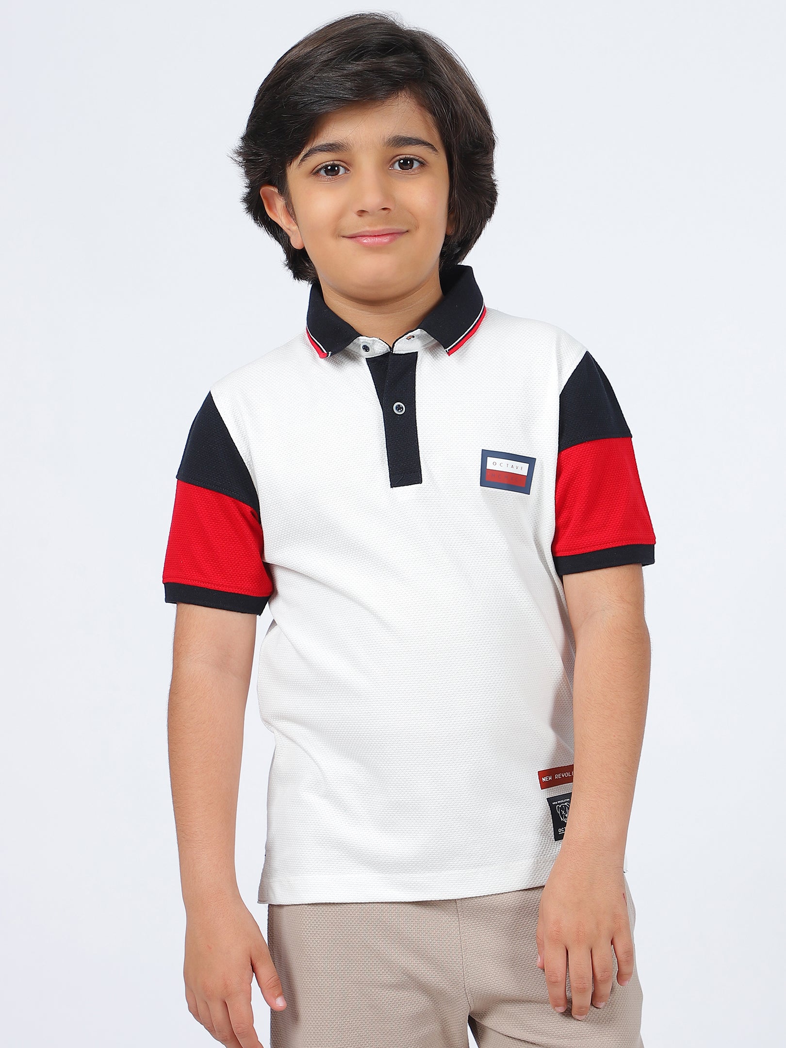 Octave Boys Polo Collar T-shirt