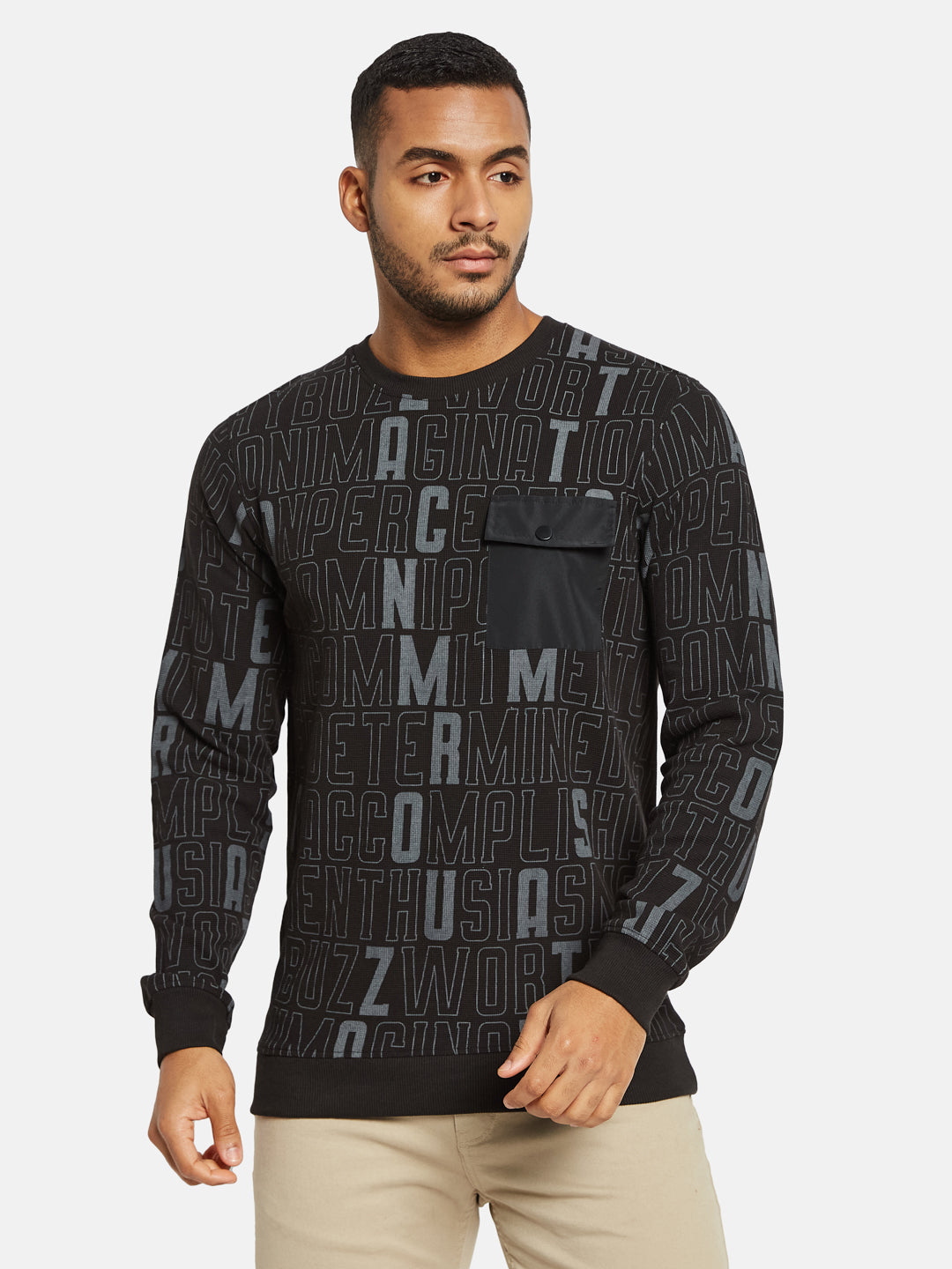 Octave Men Printed Sweatshirt