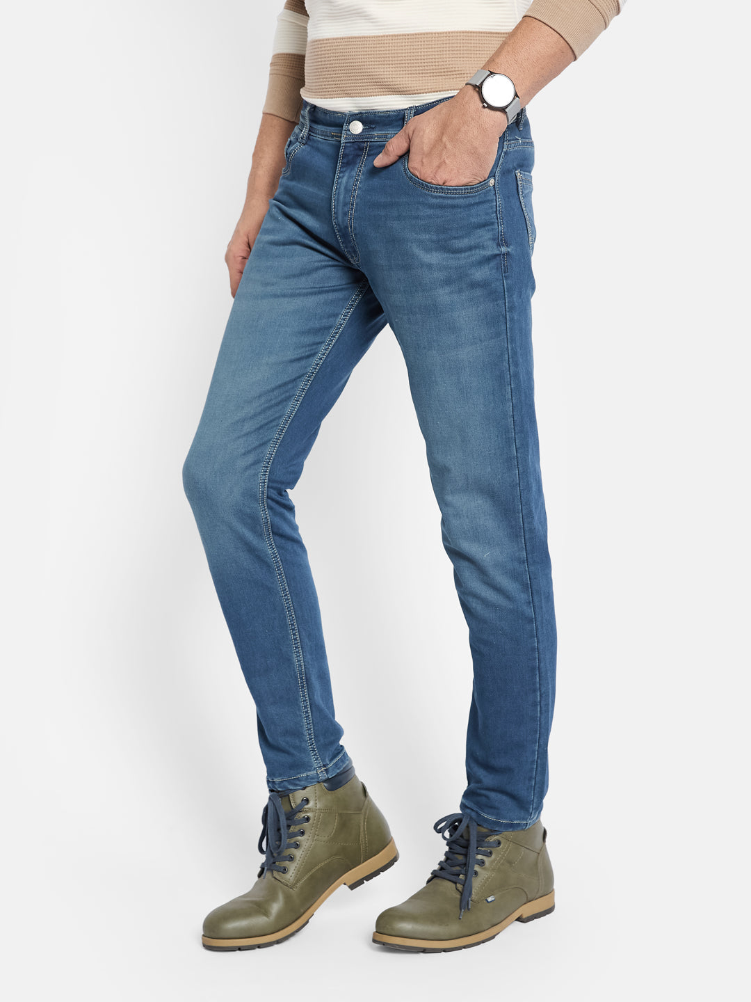 Octave Men Light Fade Stretchable Jeans