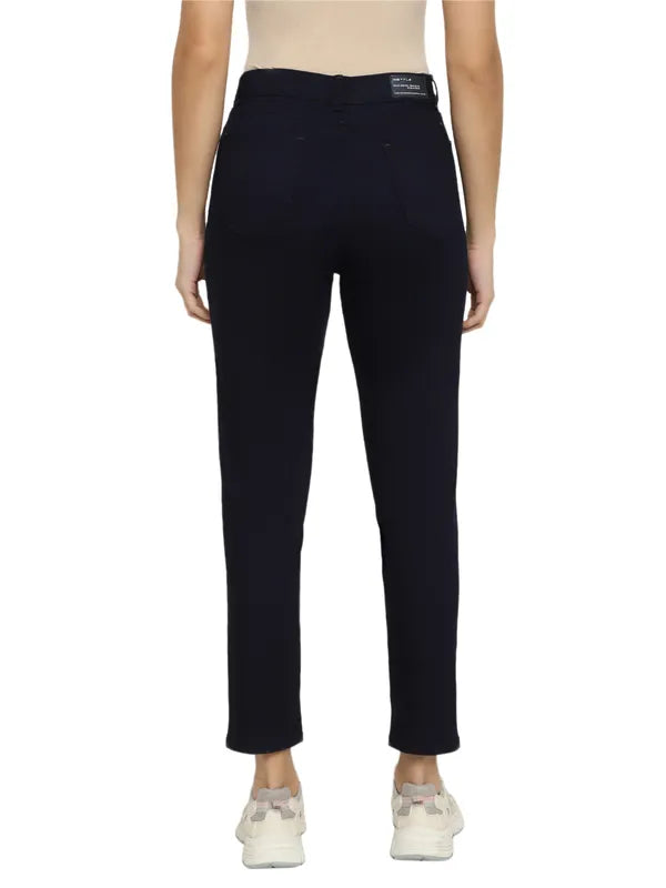 Mettle Women Navy Blue Stretchable Jeans