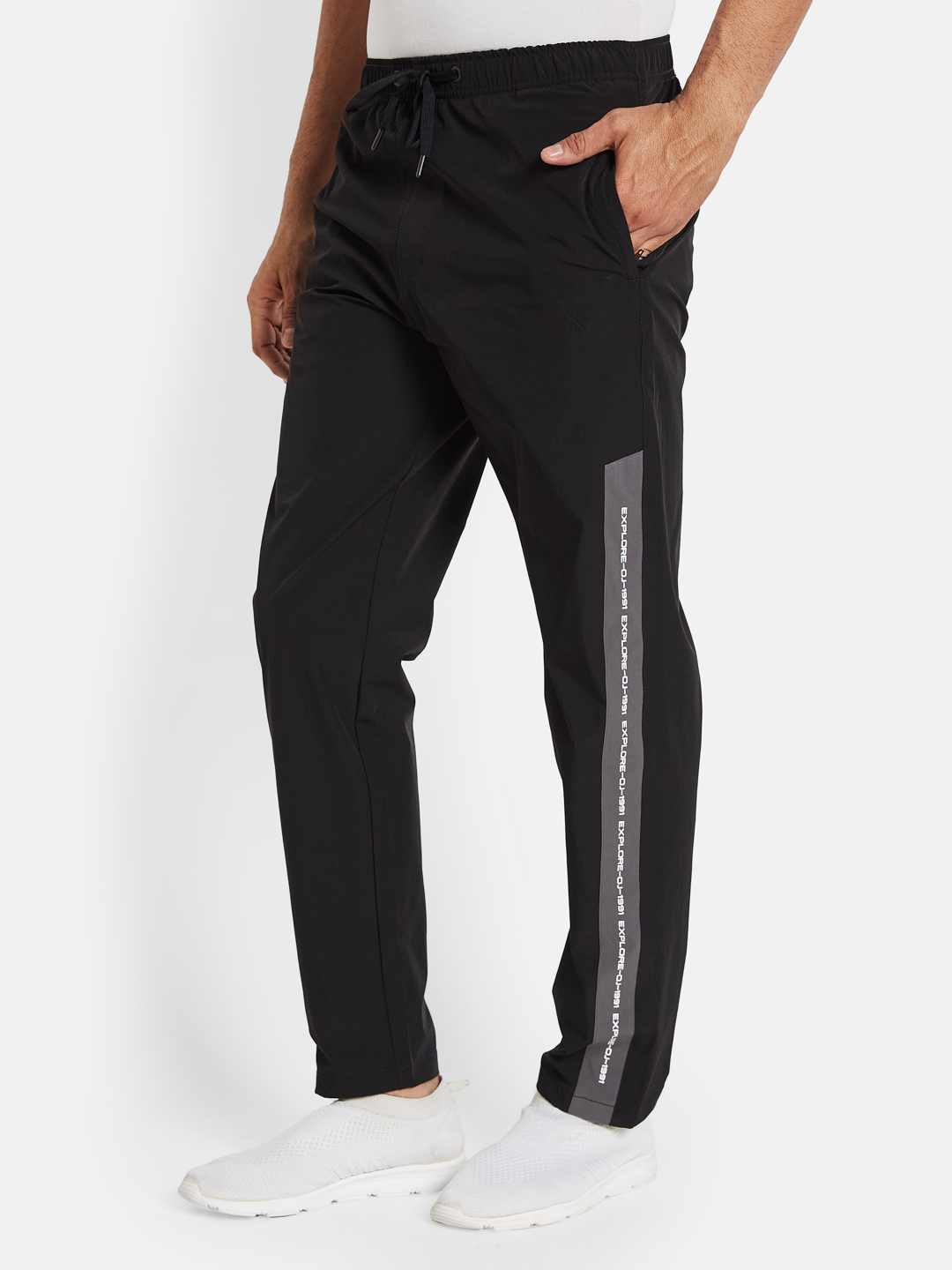 Octave Men Cotton Regular Fit Mid-Rise Track Pants