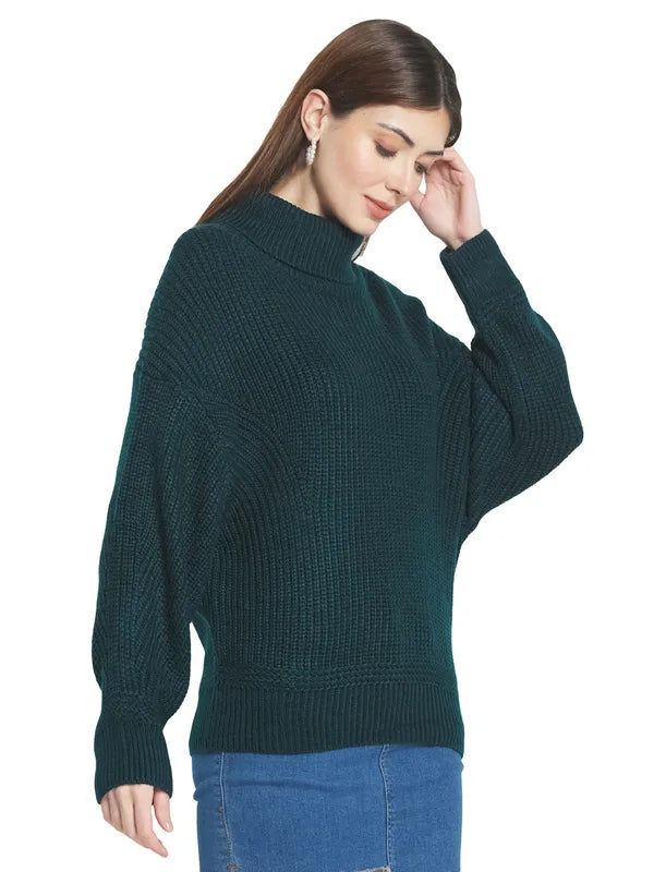 Mettle Women Green Pullover
