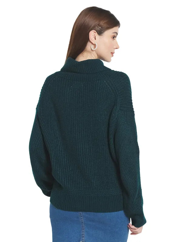 Mettle Women Green Pullover