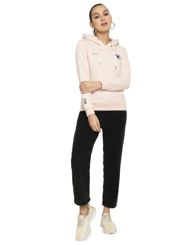 Mettle Women Purple Hooded Sweatshirt