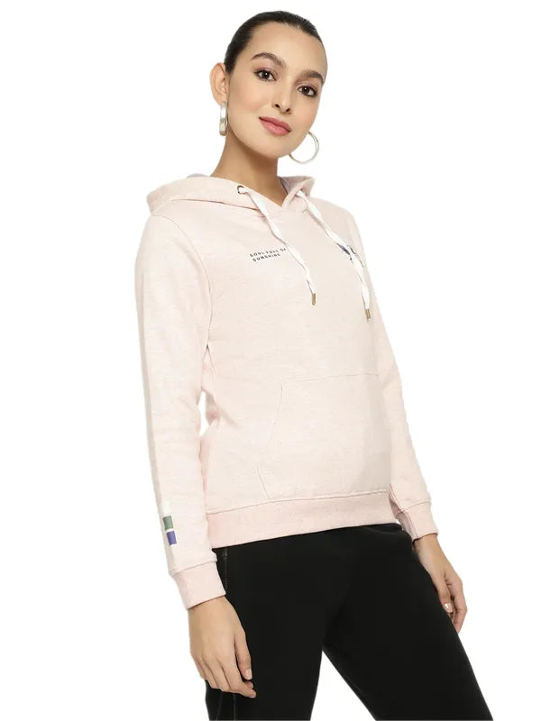 Mettle Women Purple Hooded Sweatshirt