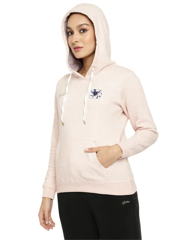 Mettle Women Purple Hooded Sweatshirt