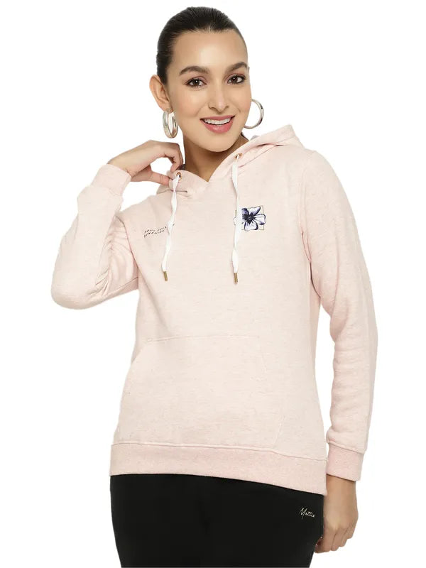 Mettle Women Purple Hooded Sweatshirt