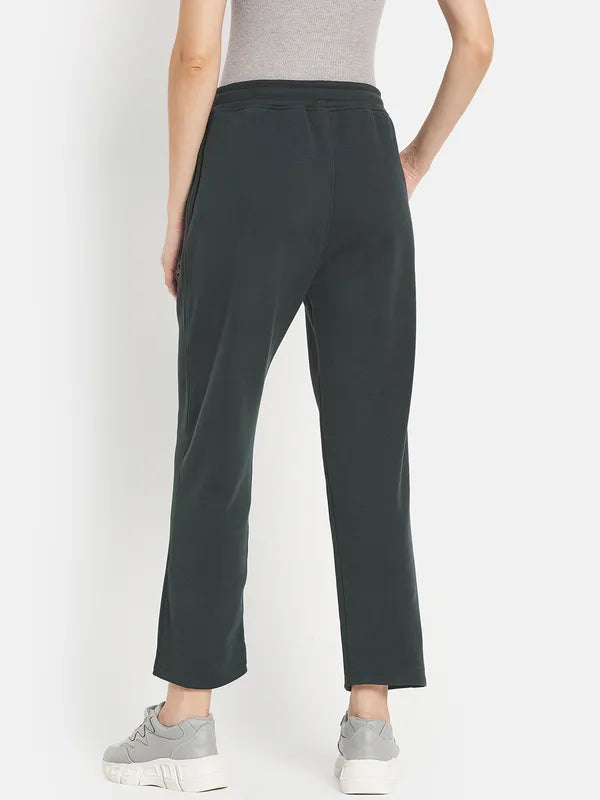 Women Solid Cotton Track Pants