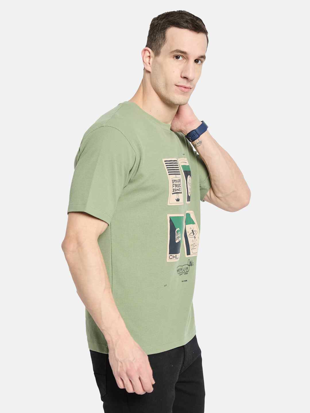 Octave Men Printed T-shirt