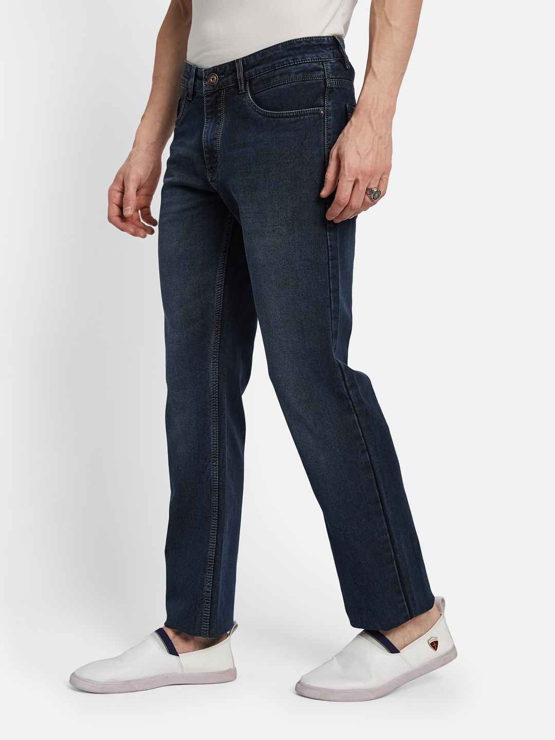 Octave Men Straight Fit Light Fade Stretchable Jeans