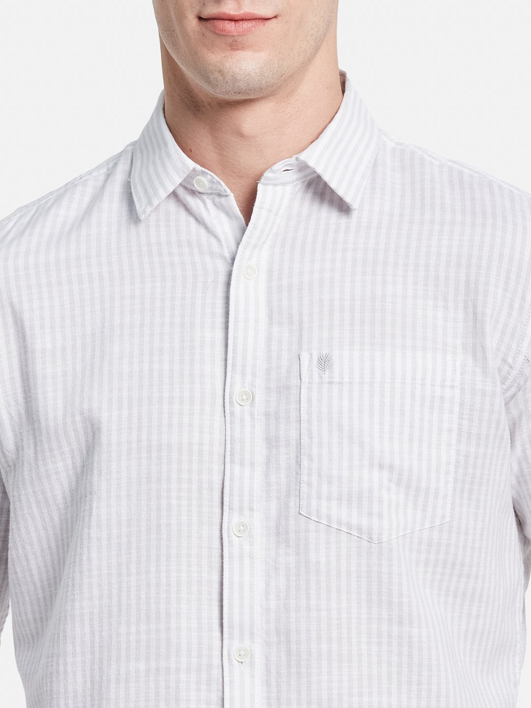 METTLE Men Multi Striped Regular Fit Casual Cotton Shirt