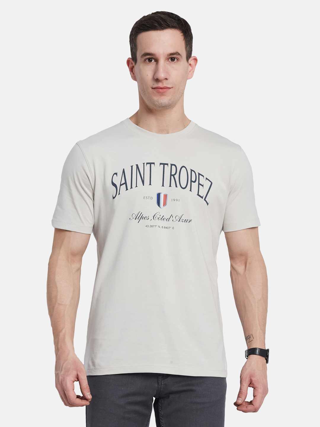 Octave Men Printed T-shirt