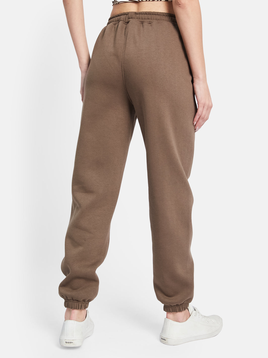 METTLE Women Cotton Mid Rise Joggers