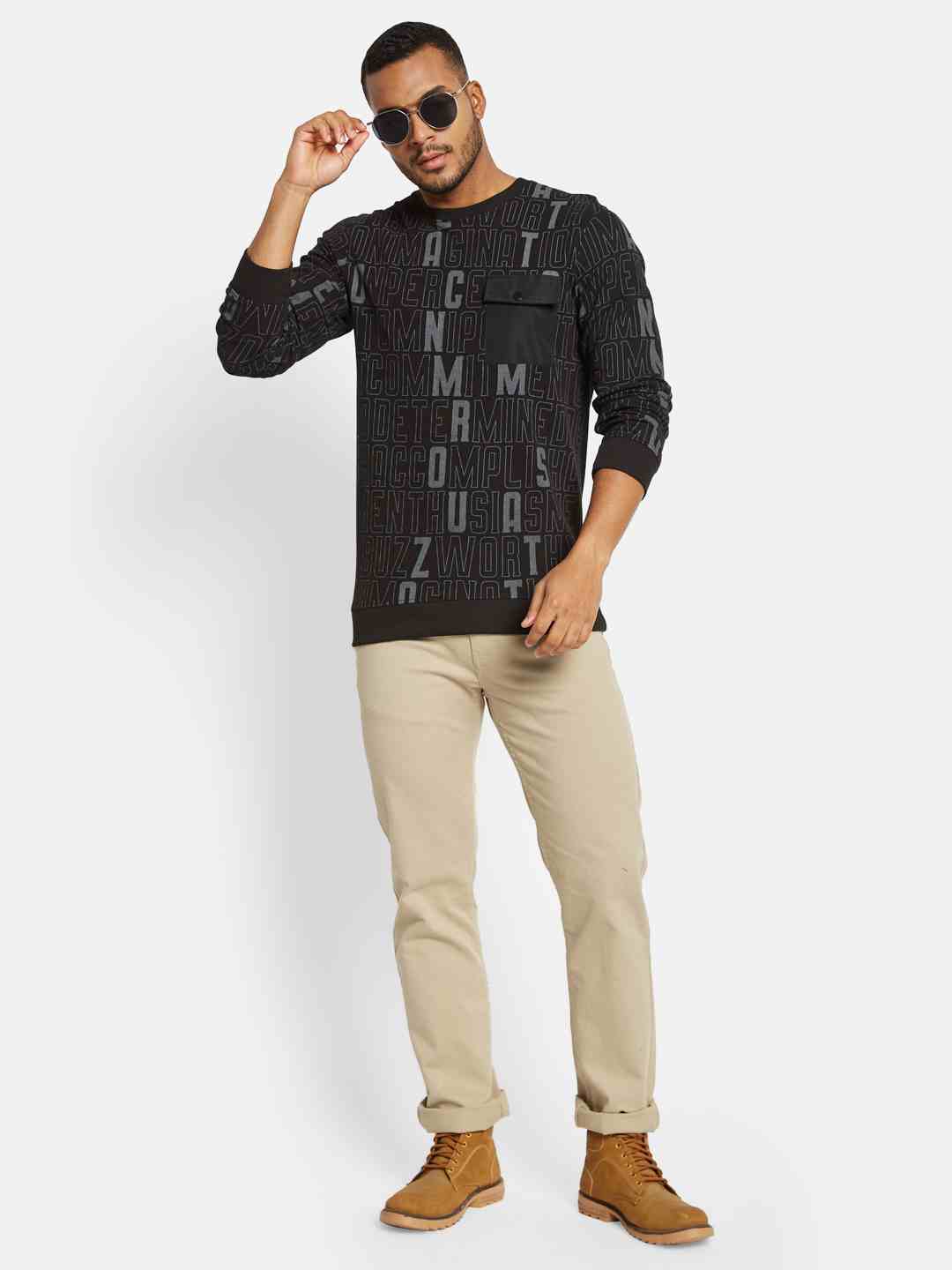 Octave Men Printed Sweatshirt