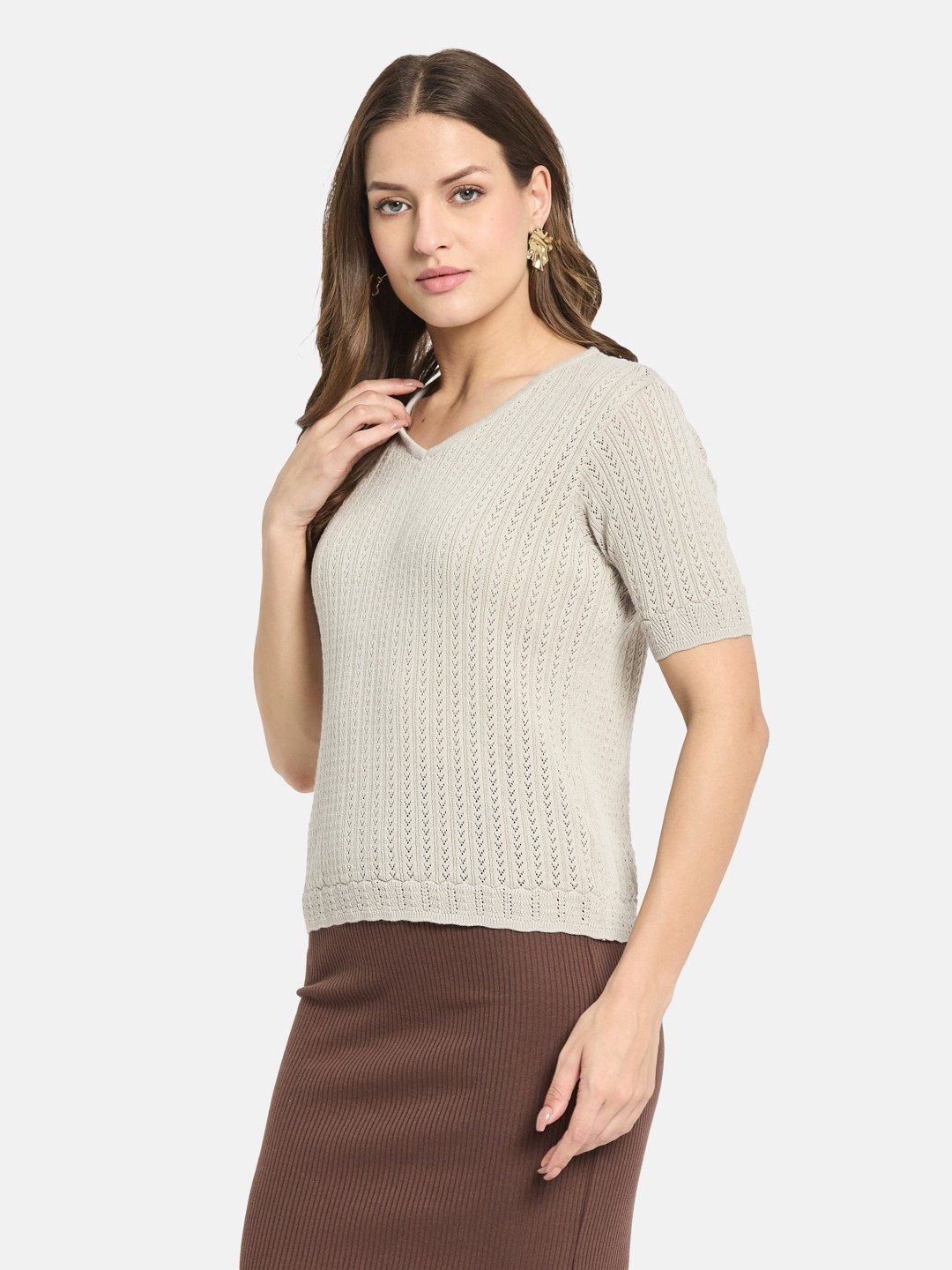 METTLE Women V-Neck T-shirt