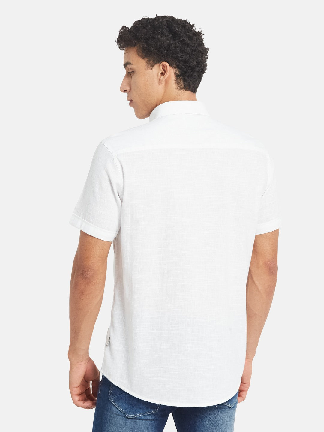 METTLE SS25 Spread Collar Casual Cotton Shirt