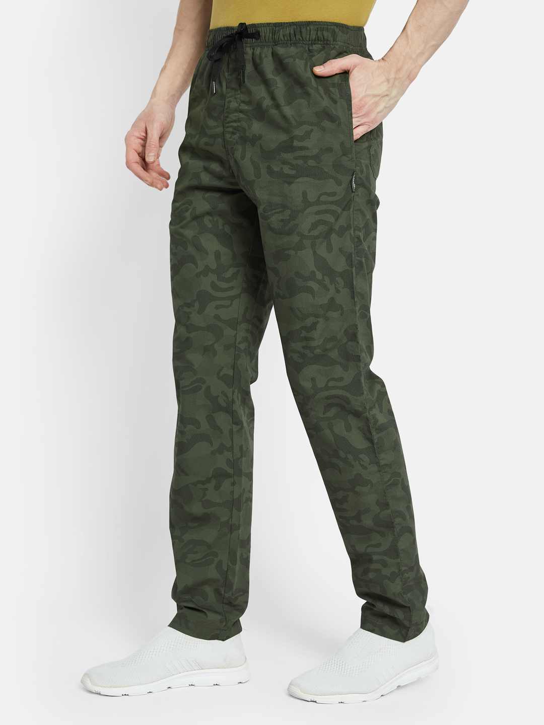 Octave Men Printed Cotton Track Pants