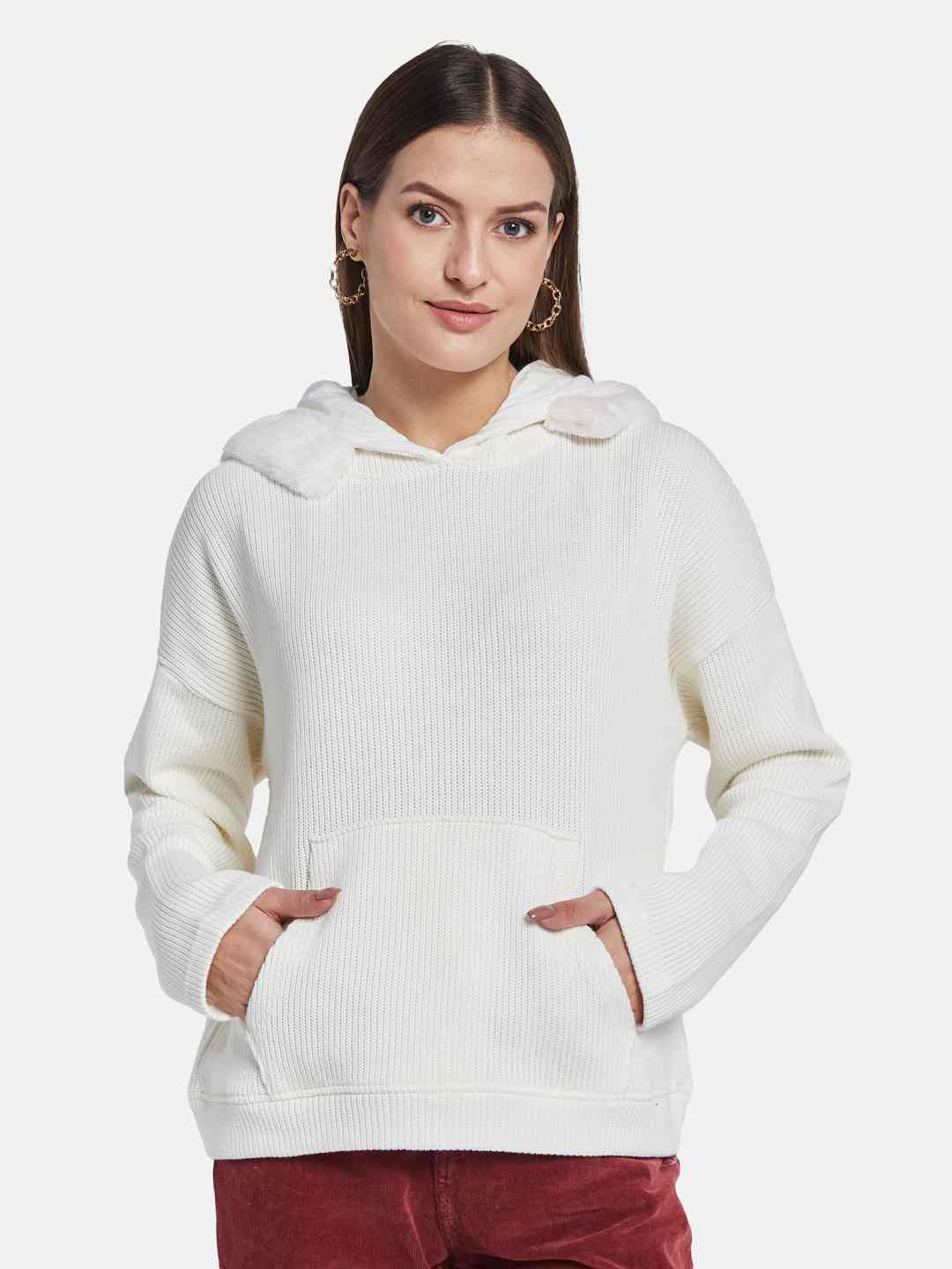 METTLE Women Hooded Sweatshirt