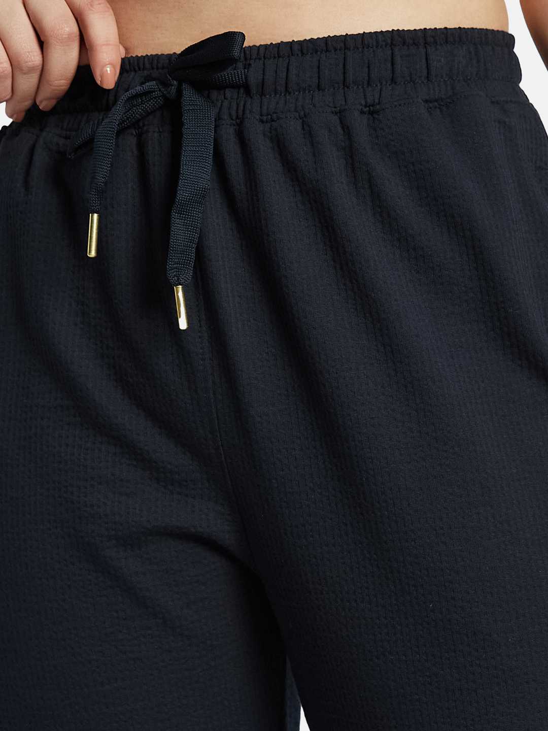 METTLE Women Textured Cotton Track Pants