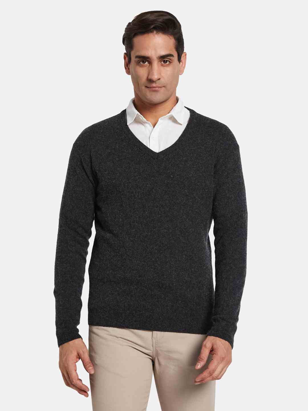 METTLE Men Woollen Pullover