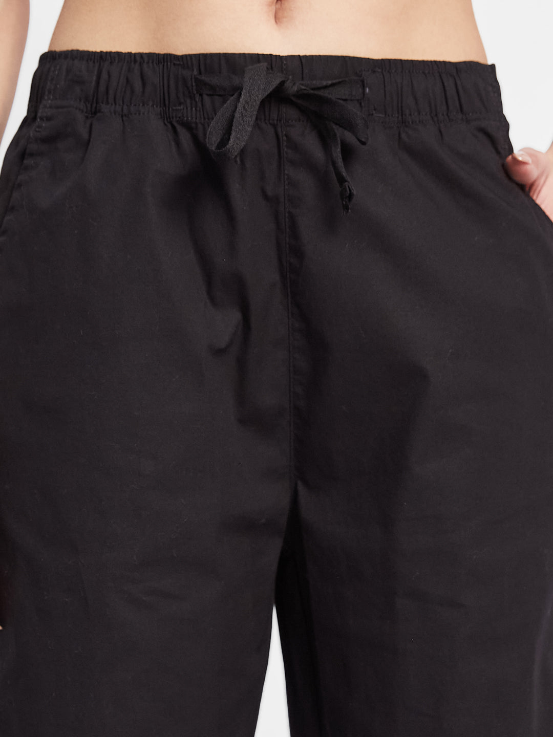 METTLE Women Cotton Mid Rise Track Pants