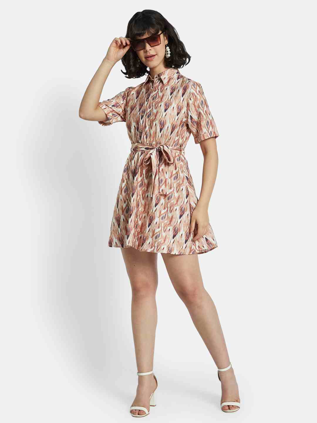 METTLE Floral Fit & Flare Dress