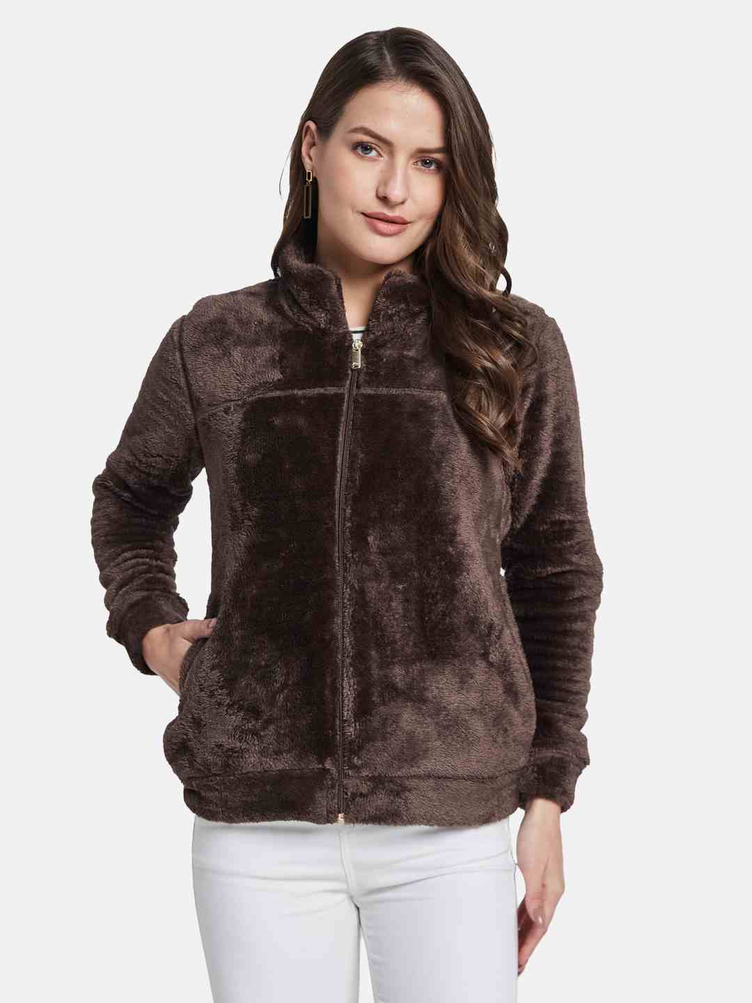 METTLE Women Front-Open Sweatshirt