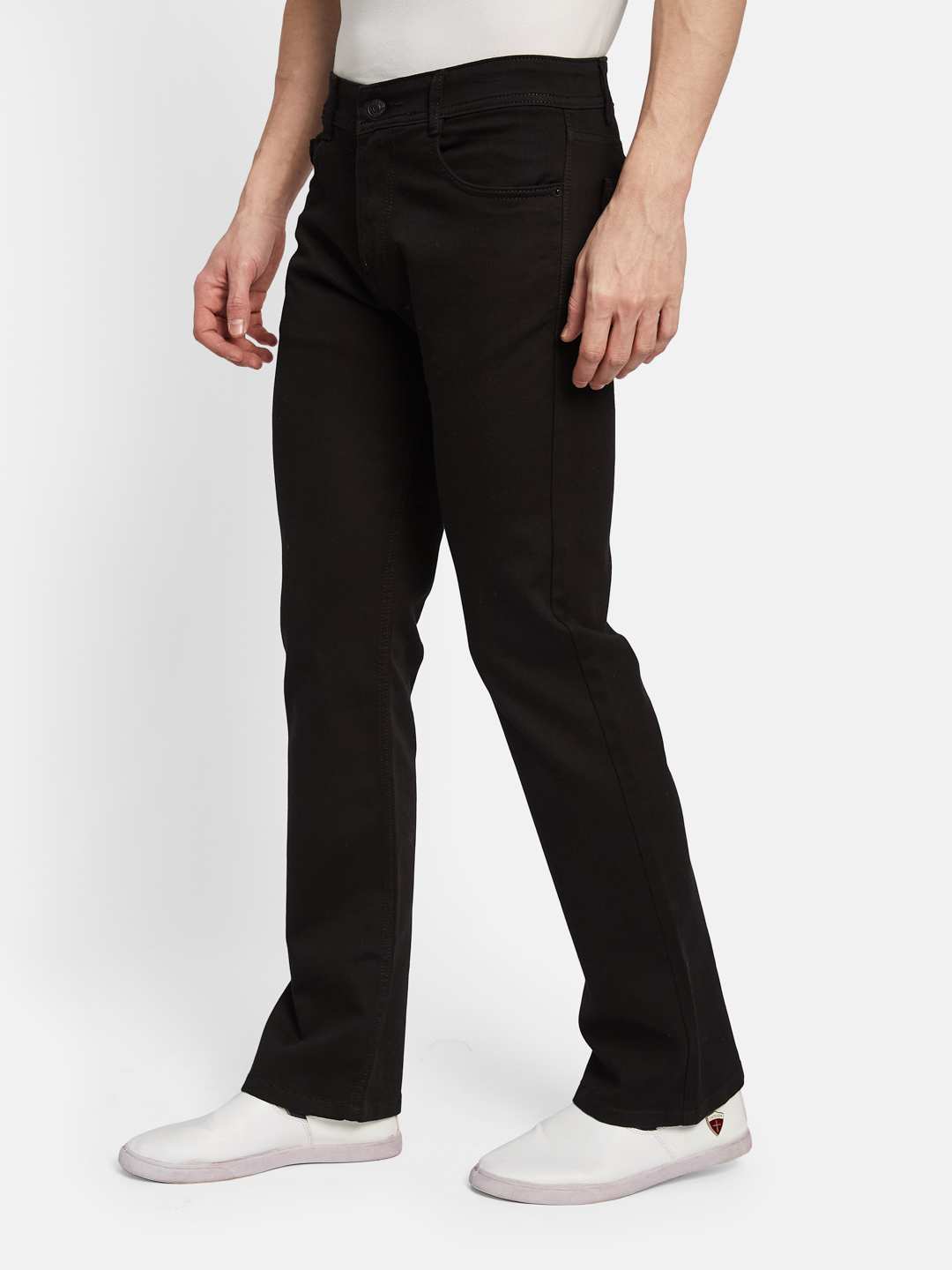 Octave Men Bootcut Light Fade Stretchable Jeans