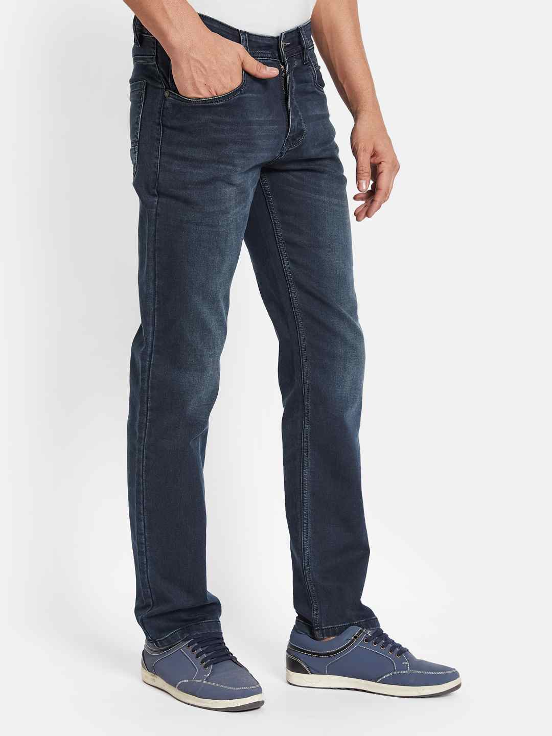 Octave Men Straight Fit Stretchable Jeans