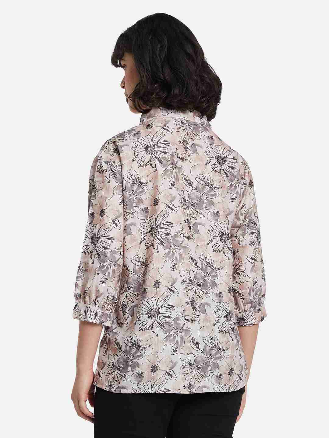 METTLE Floral Print Cotton Top