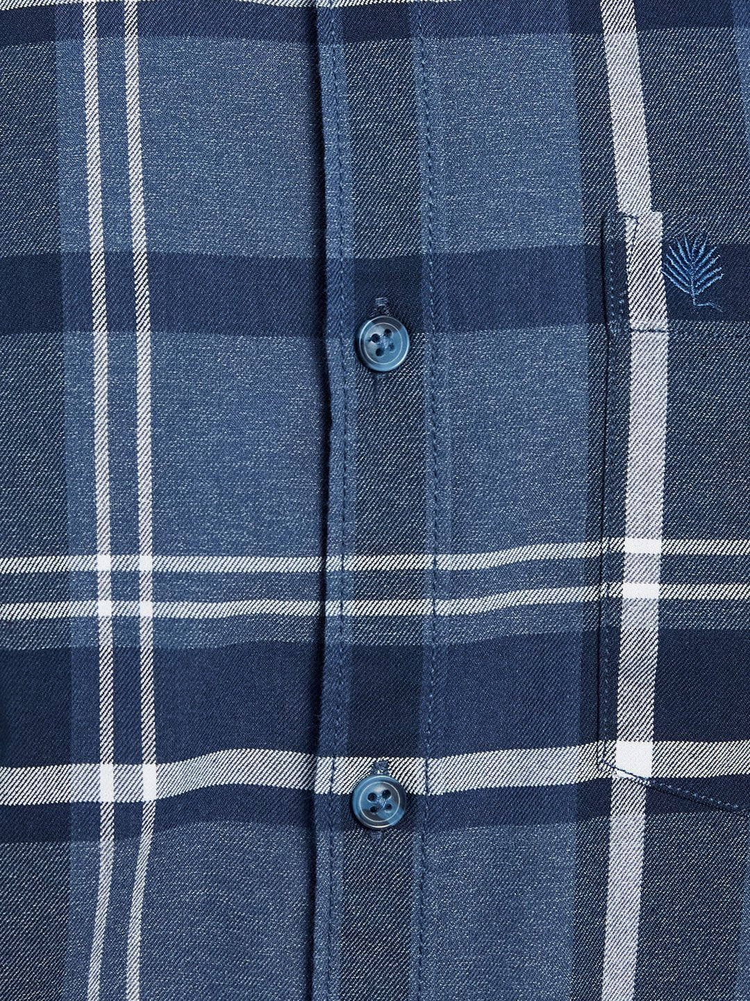 Mettle Tartan Checked Cotton Casual Shirt