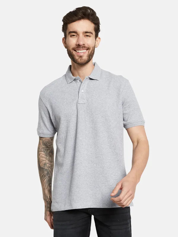 Octave Polo Collar Short Sleeves Cotton T-Shirt